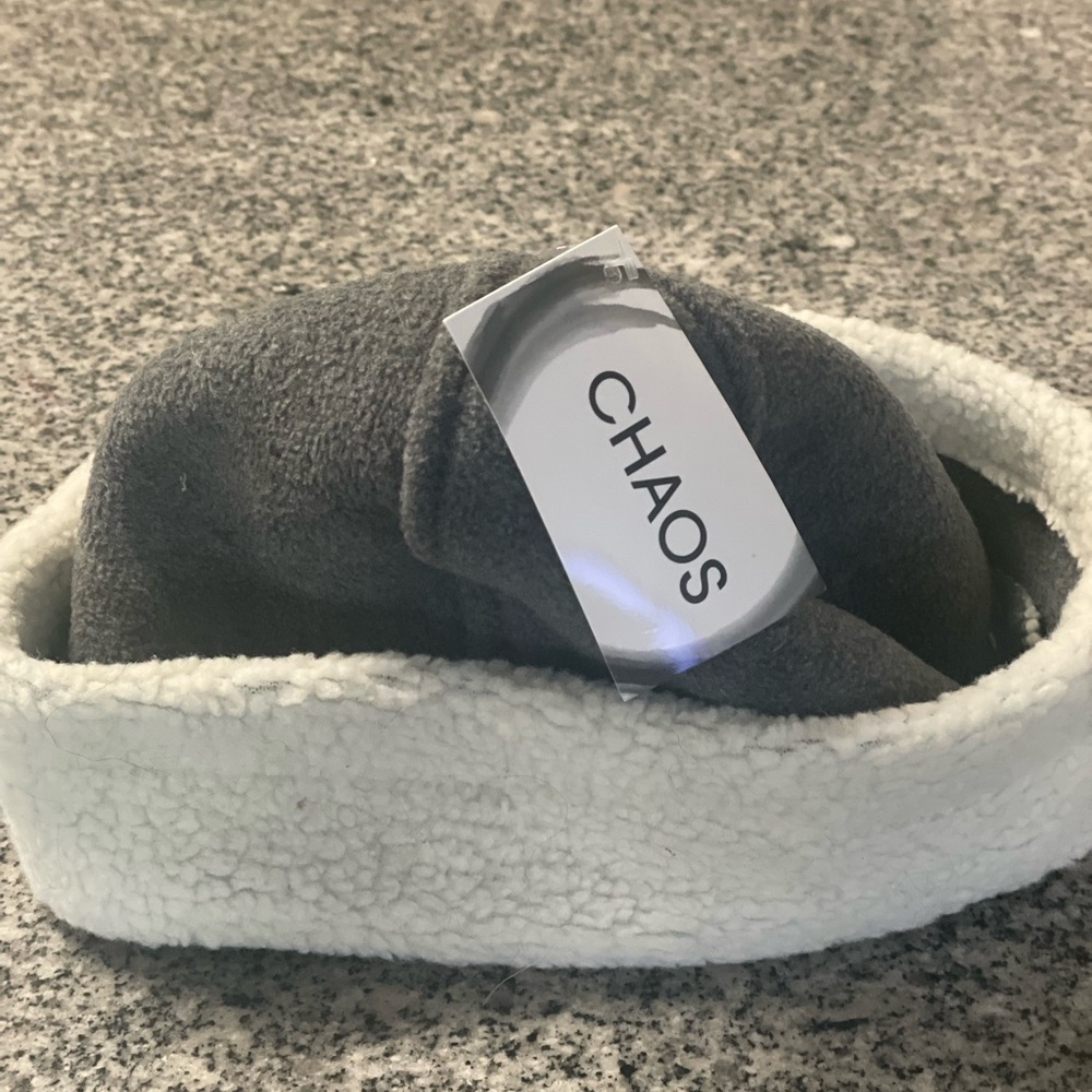 Chaos White Fleece Beanie